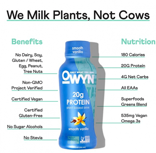 OWYN - 100% Vegan Plant-Based Protein Shakes