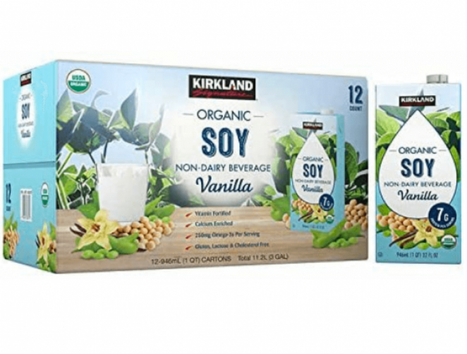 Kirkland Signature Organic Non-Dairy Vanilla Soy Beverage
