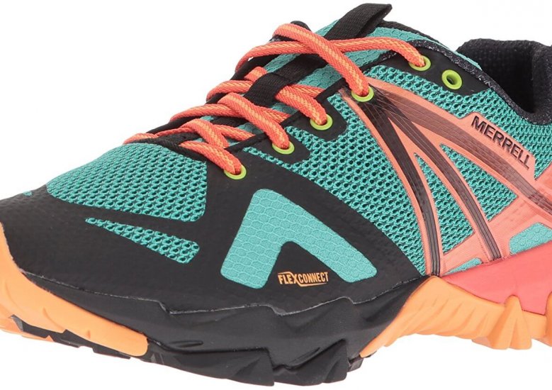 A colorful hybrid shoe for the outdoor enthusiast. 
