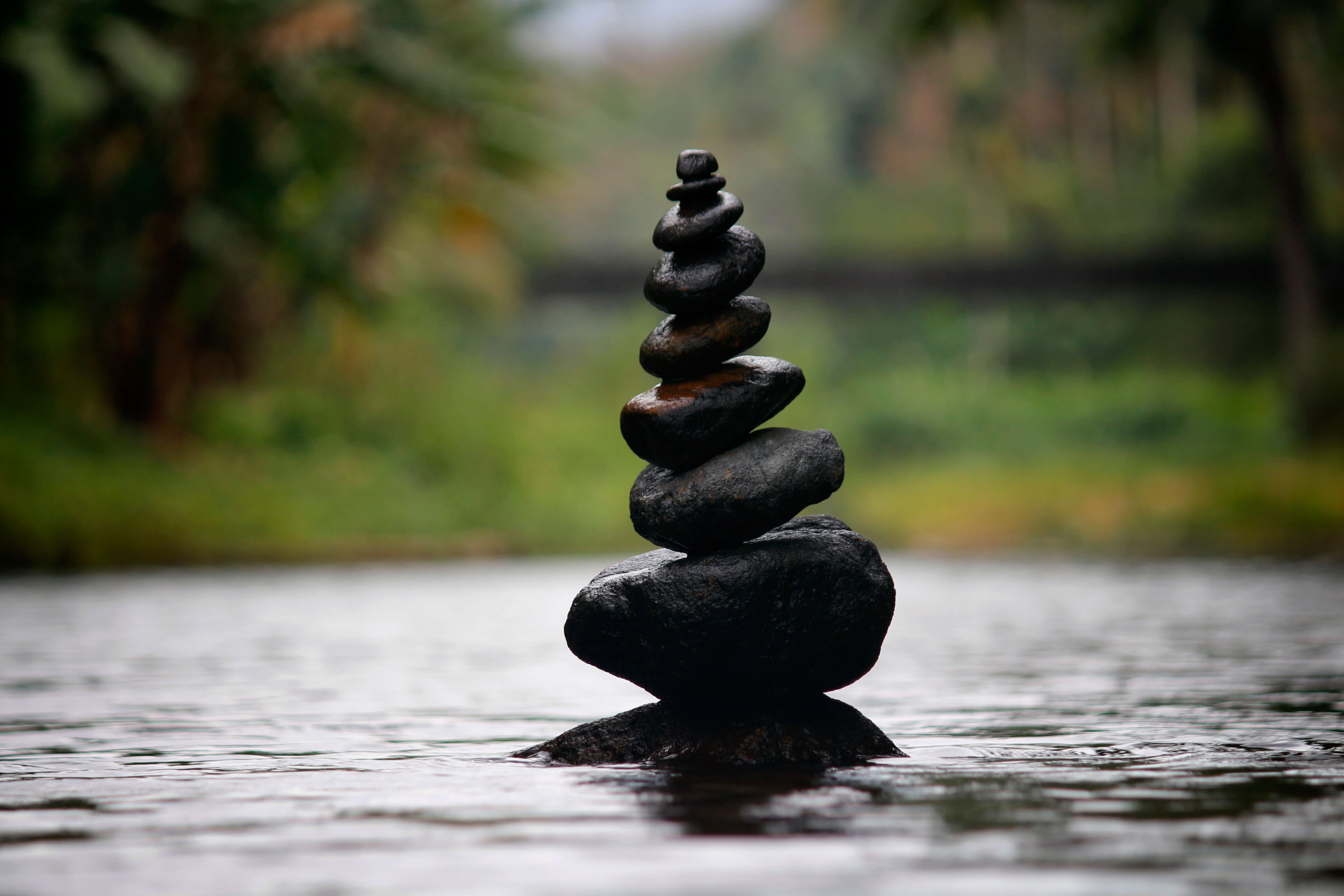 Meditation rock stack