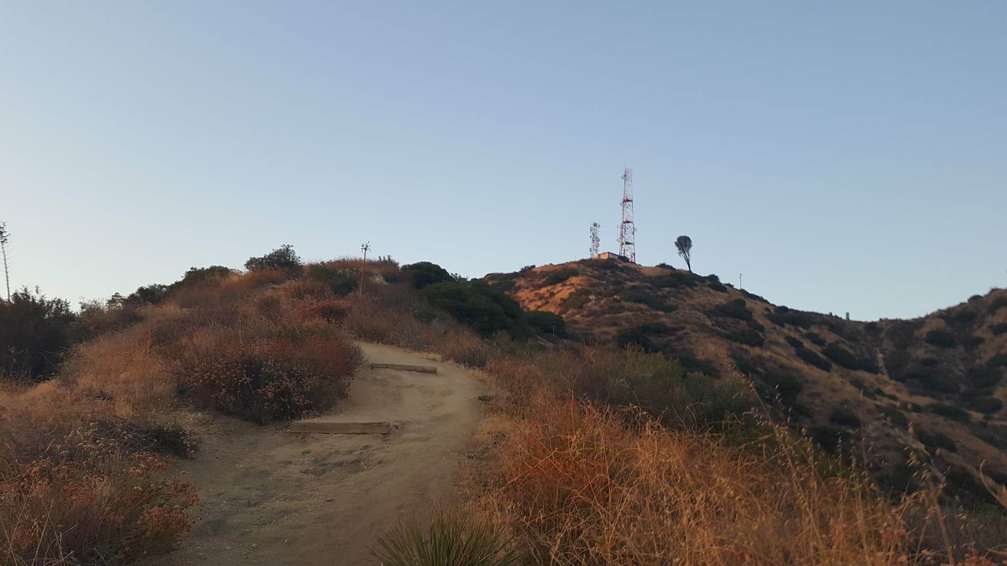 dirt trail on a ridge line