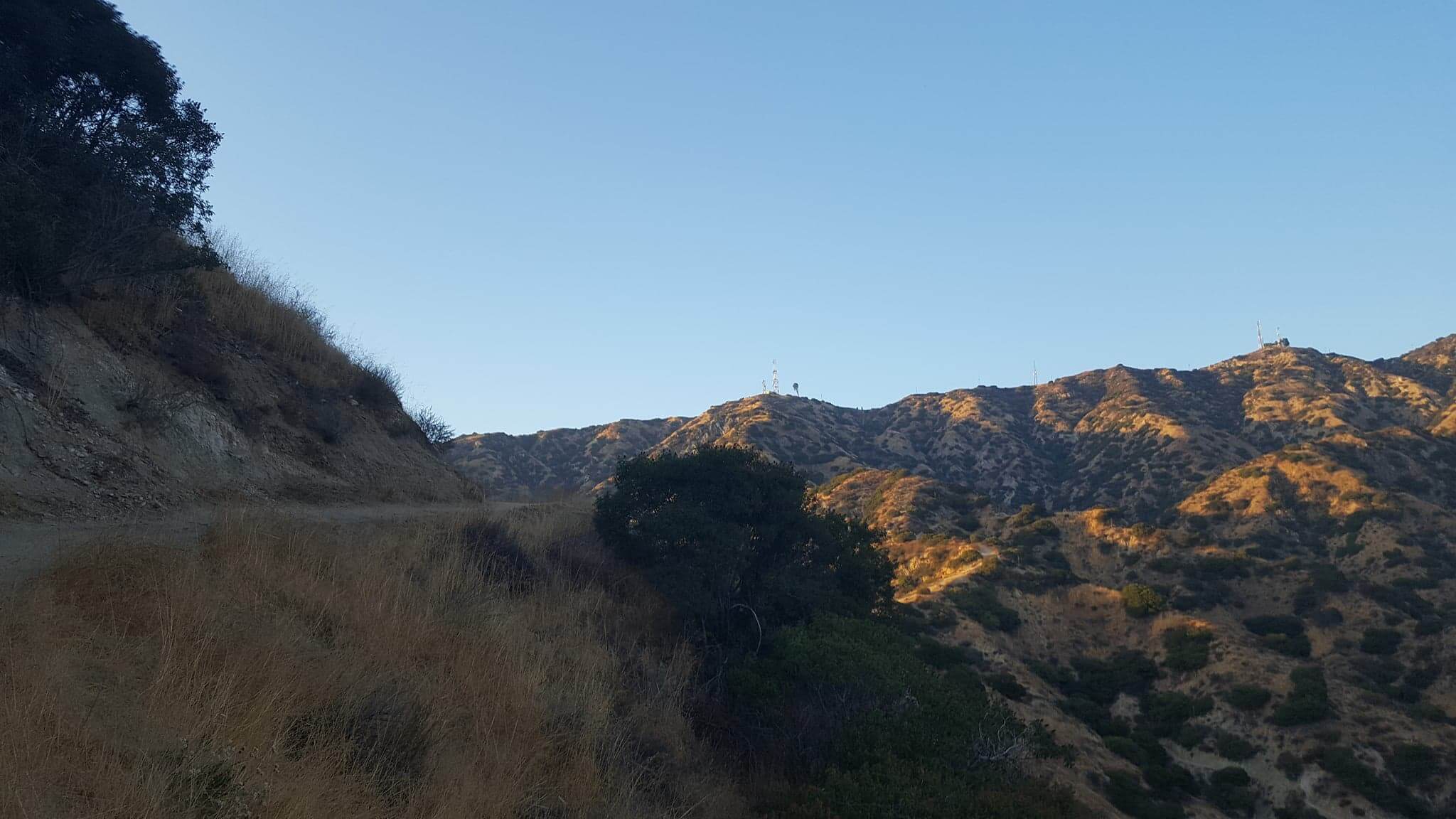 dirt trail on a ridge line