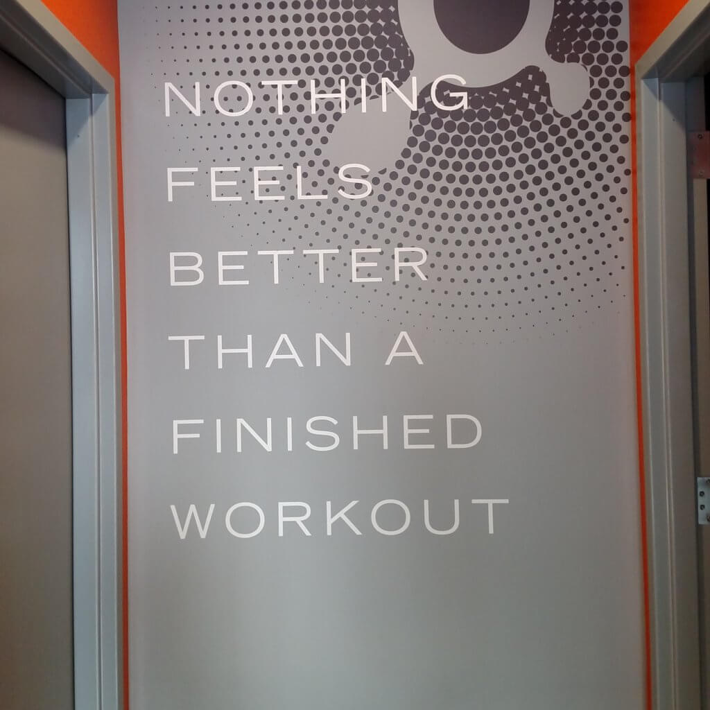 Nothing feels better than a finished workout