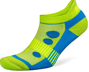 Balega Kids Hidden No-Show Cool Socks - Yellow/Blue
