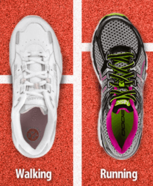 walking vs running shoes