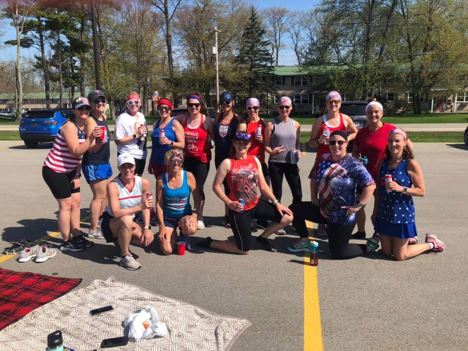 Red, White and Blue Seltzers for Memorial Day Run