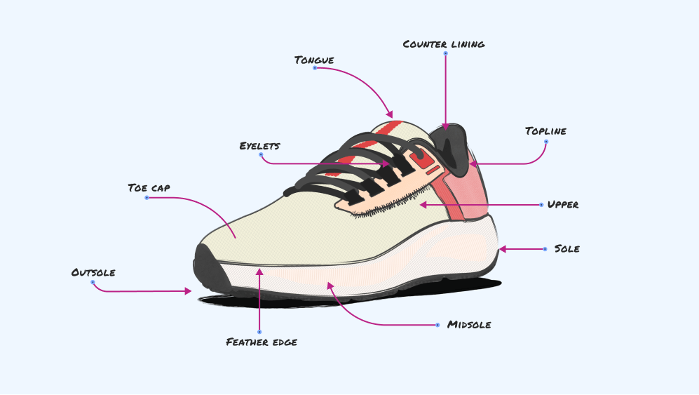 running shoe anatomy